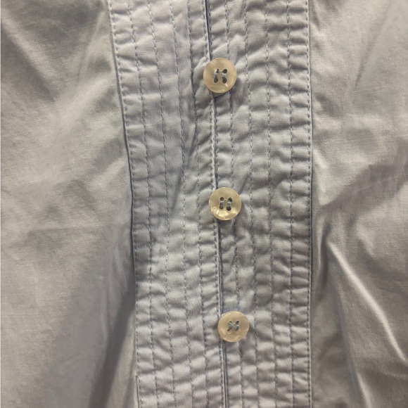 Light Blue Button-Up Blouse - Picture 3 of 3